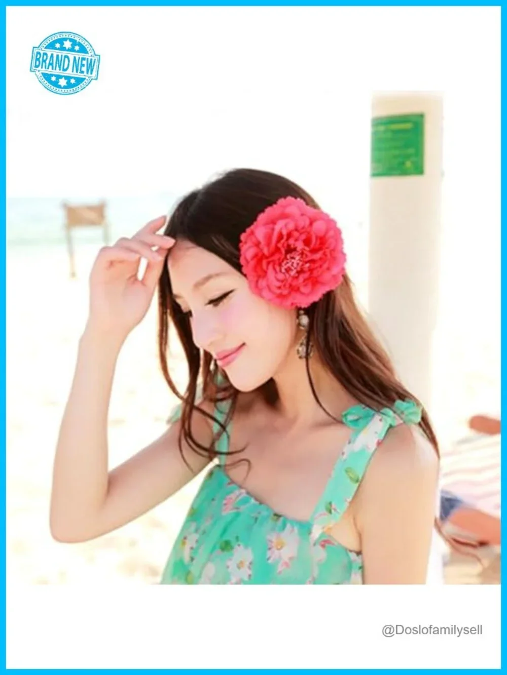 Set of 6 Layered Fabric Peony Flower Hairpins & Brooches for Parties Festivals